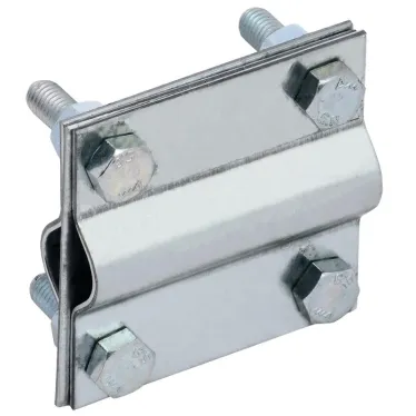 Зажим заземления крестообразный стержень-стержень оцинкованная сталь