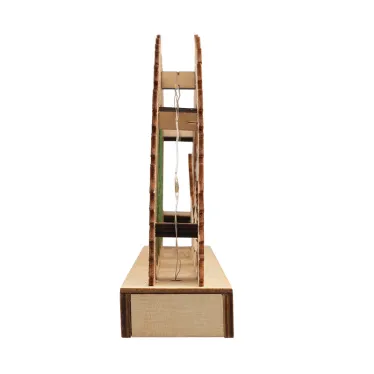 Деревянная фигурка с подсветкой Семейство оленей 30х5х15,7 см | 504-026 | NEON-NIGHT