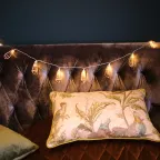 Гирлянда светодиодная Кристаллы бронзовые 10 LED, 1,5 м, прозрач. ПВХ, теплый белый свет свечения, 2хАА (батарейки не в компл.) | 304-019 | NEON-NIGHT