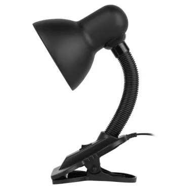 Светильник настольный на прищепке черный матовый N-102-E27-40W-BK