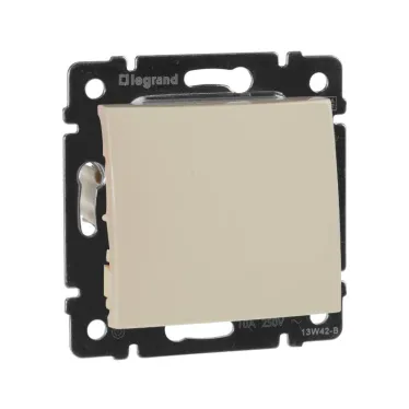 VALENA Кнопка в рамку слоновая кость