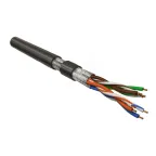 Витая пара U/FTP кат 6 4 пары AWG26 patch IN LSZH нг(А)-HF черный 100м