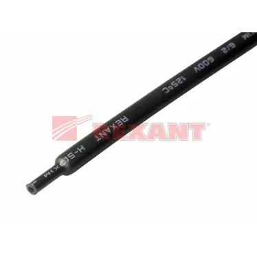 Трубка термоусаживаемая СТТК (3:1) двустенная клеевая 6,0/2,0мм, черная, 1шт REXANT