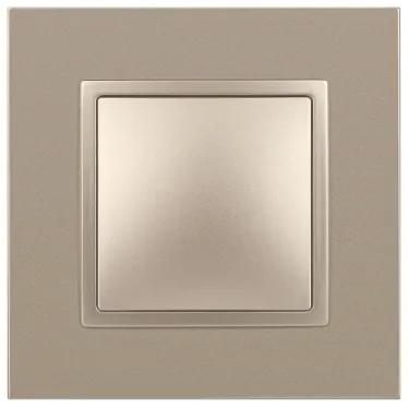 Переключатель, 10АХ-250В, Эра Elegance, шампань,14-1103-04