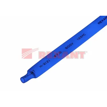 Термоусаживаемая трубка 7,0 3,5 мм, синяя, упаковка 50 шт. по 1 м, REXANT