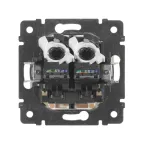 VALENA Розетка компьютерная RJ45х2 UTP белая