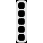 Valena ALLURE Рамка 5 постов белая универсальная