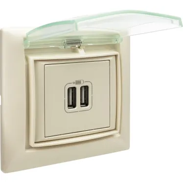 VALENA Рамка 1 пост IP44 слоновая кость