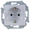 Розетка 2P+E Schuko, 16А, 250В, винтовой зажим, алюминий