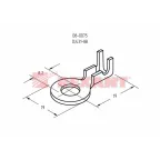 Наконечник кольцевой, 8.2 мм, 1.0-1.5 кв мм (НК 8-1,0-1,5), REXANT