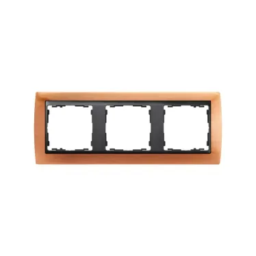 Рамка на 3 поста, S82, античная медь - графит