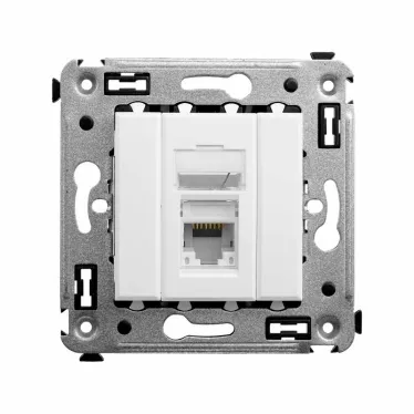 Avanti Розетка RJ-45 в стену, 5e одинарная, ''Белое облако''