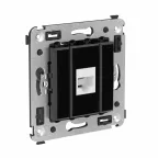 Avanti Телефонная розетка RJ-12 без шторки в стенуодинарная Черный квадрат