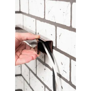 Заглушка (40х25) (4 шт) Plast под темное дерево