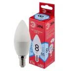 Лампа светодиодная LED B35-8W-840-E14 R (диод свеча 8Вт нейтр E14) (10/100/3500)