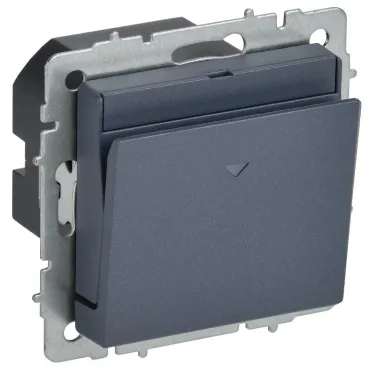 BRITE Выключатель карточный 30А ВС10-1-8-БрМ маренго IEK