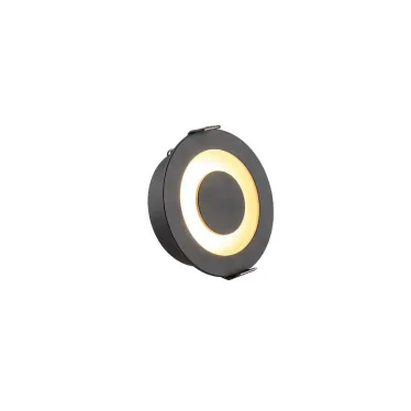 Светильник встраиваемый IP20 5 Вт LED 3000 К черн. алюм. DENKIRS DK2500-BK