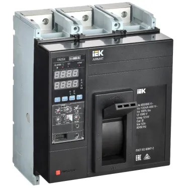 Выключатель автоматический в литом корпусе ARMAT 3P типоразмер N 120кА 800А расцепитель электронный стандартный