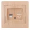 Розетка информационная RJ45, СУ, Plano, сосна, 1-303-11