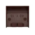 Заглушка (40х16) (4 шт) Plast под темное дерево