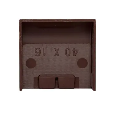 Заглушка (40х16) (4 шт) Plast под темное дерево