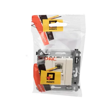 Avanti Розетка RJ-45 в стену 5e одинарная ''Ванильная дымка ''