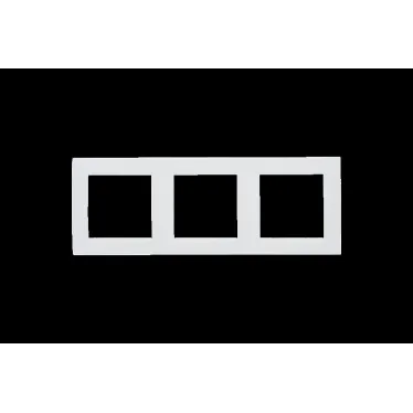 15 Рамка на 3 поста белый