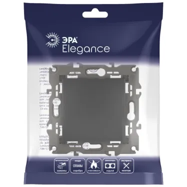 Переключатель, 10АХ-250В, Эра Elegance, антрацит,14-1103-05