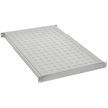 Полка стационарная ITK by ZPAS19'' 1U регулируемая по глубине нагрузка до 150кг 500-900мм серая