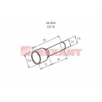 Наконечник штыревой втулочный изолир F-16 мм 25 кв мм (НШВи 25-16) черный, REXANT