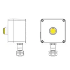 Взрывозащищенный пост управления из алюминия CPE-A-12-(1xLY(250))-1xKAEPM2MHK-20(C)1Ex d e IIC Т5 Gb / Ex tb IIIC T95°C Db IP66