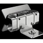 Зажим балочный 2-7мм с отгибом и резьбой М6 HDZ