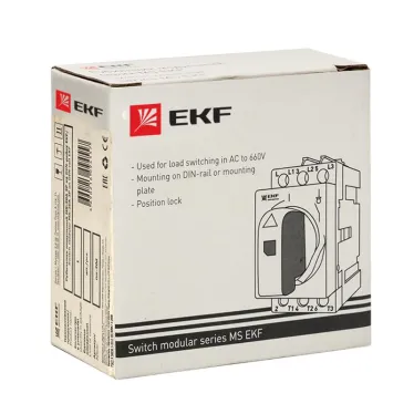 Рубильник модульный MS-20A 3P на DIN-рейку PROxima