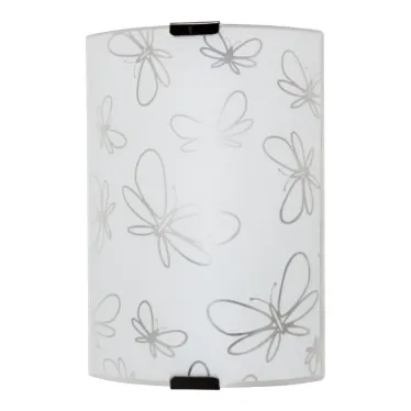 Светильник НББ-21-60 М21 Бабочки 150х220 матовый белый/клипсы штамп металлик индивидуальная упаковка