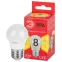Лампа светодиодная LED 8 Вт 640Лм 2700К шар теплый E27 220-240В LED P45-8W-827-E27 Red Line