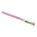 Витая пара SF/UTP кат 6 4 пары AWG26 patch IN LSZH нг(А)-HF розовый 500м