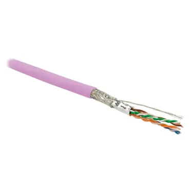 Витая пара SF/UTP кат 6 4 пары AWG26 patch IN LSZH нг(А)-HF розовый 500м
