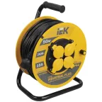 Удлинитель силовой 4 розетки шнур 50м ПВС 3х1.5 УК50 с термозащитой IP44