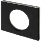 Рамка, однопостовая, черное стекло