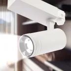 Трековый светильник трёхфазный STR-30-99-40K-W30 регулируемый луч 4000K белый