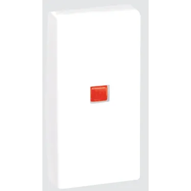 Connect Клавиша узкая с индикатором для выключателя К302 225х45мм алюминий