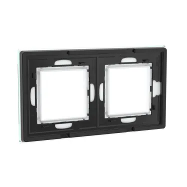 Рамка из натурального стекла, ''Avanti'', светло-зеленая, 4 модуля