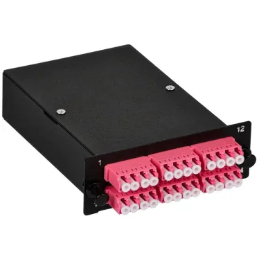 Кассета для кросса ST OM4 MPO male 6хLC-quad (24 ОВ)