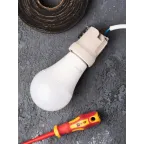 Патрон керамический Е27 с держателем