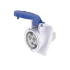 Розетка скрытой установки с наклоном IP44 32А 2P+E 230В