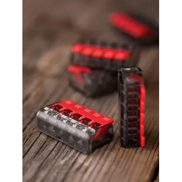 Клемма СМК 221-415 5 отверстий 0.2-4.0 мм2 (50 шт.) PROxima