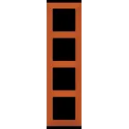 Valena LIFE Рамка 4 поста терракот универсальная