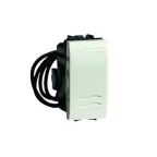 Выключатель-кнопка с подсветкой одномодульный 43х21.5 черный