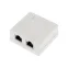 Розетка компьютерная внешняя 2-порта RJ-45 8P8C FTP экранированная кат6,