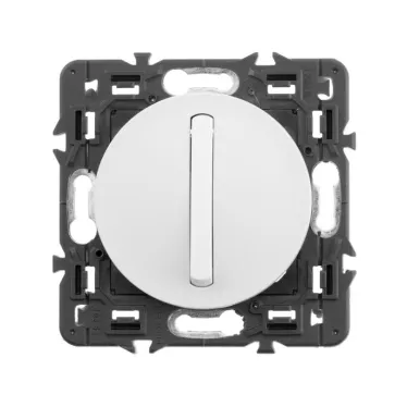 Celiane Лицевая панель выключателя/переключателя однополюсного 067001/02/31/32 с тонкой клавишей белый